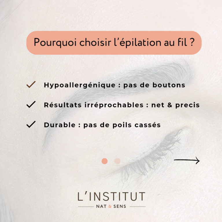 Pourquoi choisir l'épilation au fil ?